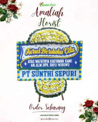 Papan Bunga Duka di Adipala